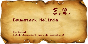 Baumstark Melinda névjegykártya